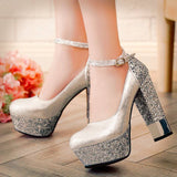 Amozae- SARAIRIS   New Top Quality Large Size 32-43 Bling Upper Pumps Shoes Women High Heels   Party Wedding Bride Shoes Woman