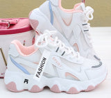 Amozae- Pop Shoes Women's Fashion  Women's Shoes Versatile Sports Shoes Show Foot Spring Summer Mesh Breathable Shoes Women's Shoes