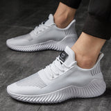 Amozae  Men's Mesh Breathable Running Shoes Gym Sneakers Outdoor Comfortable Fitness Trainer Sport Lightweight Walking Jogging Shoes