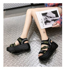 Amozae  Platform Women's Sandals Summer Shoes Women Thick Sole Slides Fashion Breathable Women Sandals Casual Adjustable Wide