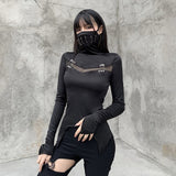 Women Summer   Locomotive Top Bodycon Long Sleeve T-Shirt y2k Style Cool Girl Shirt Soft Clothing for Women   New
