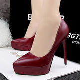 Amozae-Women Extreme 12cm High Heels Pumps Lady   Tacones Heels Prom Pumps Female Escarpins Platform Fetish Stripper Shoes