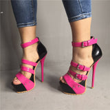 Amozae-  Wedding Big Size 35-47 Party Prom Women Shoes Thick Platform Nightclub Super High Heels Shoes Woman Sandals 06-23
