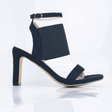 New Fashion Women Summer High-Heeled Sandals Solid Color Casual High Heels Shoes Female Buckle Strap Open Toe   Women Pumps
