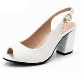 Amozae Summer shoes Woman open toe Women genuine leather High Heel sandals Casual platform Sandals Women Sandals