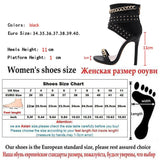 Amozae New Rivet Metal Decoration High Heel Women Sandals Cover Heel For Party Gladiator Ladies Shoes