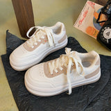 QWEEK Women Casual White Sneakers Japan Canvas Sports Flat Running Shoes Anime Platform Basket Tennis Vulcanize Harajuku Rubber
