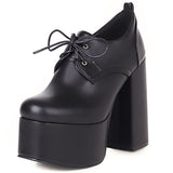 DoraTasia Plus Size 35-46 Brand New Lady Thick High Heels Pumps Fashion High Platform Pumps Women   Party OL   Shoes Woman
