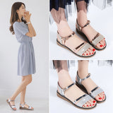 Amozae  Summer Women Sandals,Shoes Woman Vintage Ladies Flat Gladiator Sandals Shoes Platforms zapatos mujer
