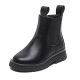 Christmas Gift Girls Chelsea Boots 2022 Autumn New British Style Leather Fashion Boots Shoes For Kids Girl Children Black Ankle Boots