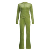 Amozae Casual Velvet Crop Top Winter Jacket Women Green Pink Zip Up Hoodies Coats Ladies Fashion Skinny Overcoat Streetwear