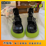 Amozae-- 2024 Mary Jane Shoes Women Lolita Shoes Buckle Strap Girls Cosplay Platform Heels Shoes Chunky Pumps Women Shoes Cosplay Kawaii