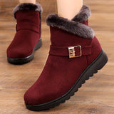 Amozae-Back to College Women boots snow 2024 warm plush suede zipper winter boots women shoes woman ankle boots female no-slip Botas Mujer