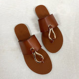 Back to College New Flat Women Sandals Summer Sandals Simple Open Toe Female Outside Woman Shoes Fashion Beach Ladies Slides Large Size 40 41