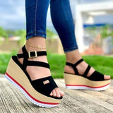 Amozae Spring Summer Wedge Woman Shoes Flats Platform Sneakers Ladies Comfort Loafers Slip on Casual Shoes Flock Thick Bottom Shoes