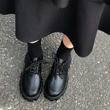 Amozae Autumn Boots Women Platform Shoes Thinken Heel Chunky Sneakers Black Punk Boots Shoes Height Increasing Botas De Mujer