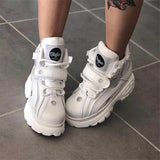 Amozae Top Quality Chunky Shoes Genuine Leather Shoes Platform London Women Casual Sneakers Brand Luxury Dad Shoes Platform Boots Woman