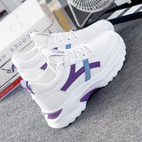 Amozae  Women Sneakers Fashion Casual Shoes Woman Comfortable Breathable White Flats Female Platform Sneaker 1113