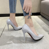 9CM Women Pump Shoes Ivory Wedding Shoes Bridal Sapatos Nude High Heel Bride Bridesmaid   Evening Party Shoes Pink Hot