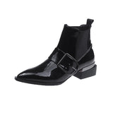 2021 Fashion Ladies High Heels Boots Women Autumn Early WInter Shoes Elegant Ladies Ankle Boots Black Heels 4cm A2937
