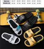 Rarove Summer Non-slip Bathroom Slides Flops Couples Unisex Platform Slippers Home Men Slippers Simple Solid Color Shoes