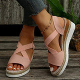 Amozae Fashion Summer Wedge Sandals for Women Lightweight Platform Gladiator Shoes Woman Plus Size Non Slip Casual Sandalias Mujer 2023