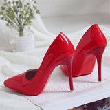 Amozae  Shoes For Women   Spring High Heel Pumps   Foot Fetish Alternative Passion   Red Bottom Pointed 10 CM Zapatos De Mujer