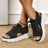 Amozae  Ladies Sandals Spring Fashion Versatile Platform Casual Shoes Women Plus Size Lightweight Flat Sandals Zapatos Casuales De Mujer