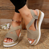 Amozae Fashion Summer Wedge Sandals for Women Lightweight Platform Gladiator Shoes Woman Plus Size Non Slip Casual Sandalias Mujer 2023