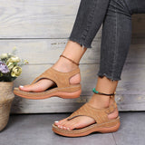 Back to school outfit Amozae  Amozae Summer Oxford Women Sandals Flats Slippers Pu Leather Flip Flops Belt Buckle Female Shoes 2022 New Rome Fashion Women Slides