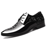Amozae  2022 Men Leather Shoes Spring New Fashion Bright Business Formal Wear Shoes Comfortable Breathable Large Size Male Shoes