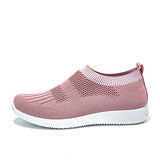 Back to school Amozae  2023 Women Mesh Elastic Band Sneaker Woman Breathable Vulcanized Slip On Woman's Female Ladies Summer Plus Size 43 Footwear