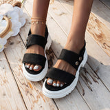 Amozae Summer Platform Sandals 2022 Fashion Women Strap Gladiator Sandal Wedges Shoes Casual Woman Peep Toe Espadrille Femme