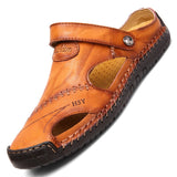 Amozae  Man Slippers Summer Flip-Flops Shoes For Men Beach Slippers Brown Sandals Flat Shoe Non-Slip Outdoor Beach Shoes Mens Slides