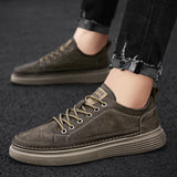 Amozae-Back to college Men Leather Casual Shoes Winter Cotton Flat Running Sneakers Warm Skate Shoes 2024 New Fashion Anti-Skid Wear Men Boots Classic