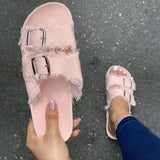 Amozae New Shoes Women Comfortable Sandals Ladies Slip-on Wedge Sandals Sports Beach Walk Shoes Summer Fashion Denim Casual Sandalias