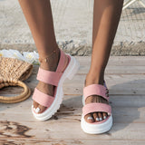 Amozae Summer Platform Sandals 2022 Fashion Women Strap Gladiator Sandal Wedges Shoes Casual Woman Peep Toe Espadrille Femme