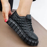 Back to school Amozae  2022 Women Autumn Fashion Lace Up Sneakers Ladies New Platform Casual Sports Shoes Female Original Breathable Shoes Plus Size 43