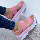 Amozae Summer Women Golden Sandals Platform Heels Cross Strap Ankle Peep Toe Beach Party Ladies Shoes Zapatos Sandals Shoes For Women