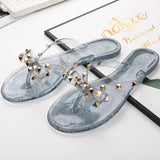 Amozae  Summer Flip Flops Women Slide Sandals Crystal Bling Beach Slippers Casual Shoes For Women Light Wedges Platform Slippers