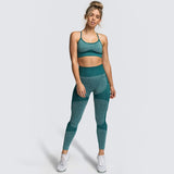 Amozae- Seamless Women Yoga Set Workout Shirts Sport Pants Bra Gym Suits Fitness Shorts Crop Top High Waist Running Leggings Sports Sets