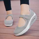 Amozae Woman Fashion Casual Women Sneakers Soft Women Vulcanize Sneakers Shoes Mesh Sneakers Off White Air Shoes Canvas Wedges Shoes
