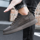 Amozae-Back to college Men Leather Casual Shoes Winter Cotton Flat Running Sneakers Warm Skate Shoes 2024 New Fashion Anti-Skid Wear Men Boots Classic