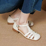 Amozae Summer Women Sandals Round Head Flat Bottom Back Space Females Slippers Fashion Leisure High Quality Cozy Office Lady Shoe