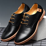 Amozae  Men Leather Shoes 2022 Spring Fashion Round Toe Tooling Single Shoes Male Large Size Comfortable Breathable Casual Leather Shoes