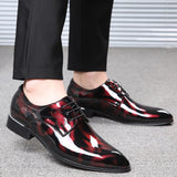 Amozae  Men Leather Shoes 2022 New Fashion Color Business Casual Shoes Large Size Non-Slip Wear-Resistant Breathable Male Shoes 38-50