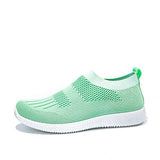 Back to school Amozae  2023 Women Mesh Elastic Band Sneaker Woman Breathable Vulcanized Slip On Woman's Female Ladies Summer Plus Size 43 Footwear