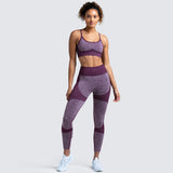 Amozae- Seamless Women Yoga Set Workout Shirts Sport Pants Bra Gym Suits Fitness Shorts Crop Top High Waist Running Leggings Sports Sets