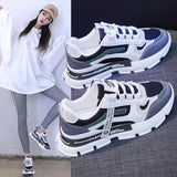 Amozae Sneakers For Women 2023 Designer Platform Casual Sports Running Shoes Female Students Match Color Fashion Sneaker Chunky Mujer