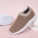 Back to school Amozae  Women Flats Loafer 2022 New Slip-On Knit Sock Shoes Woman Sneakers Comfort Breathable Mesh Women Sneakers Zapatos Para Mujer